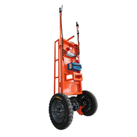 Carro eléctrico portátil todo terreno de superficie plana, plataforma de acero de 500kg, construcción de Metal para rescate de incendios, desastre de terremoto