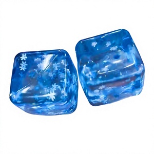 Jouet à presser en forme de cube de maltose, blocs de flocons de neige en plastique souple à rebond lent, gadget de décompression ultime pour soulager le stress - Product Image 1