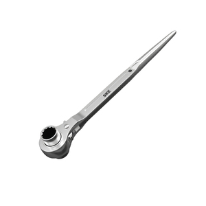 SIKE Industrial Grade Carbon Steel Metric OEM 19mm X 22mm Double-Ended Socket Ratcheting Podger Wrench - Product Image 1