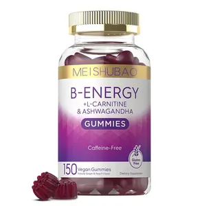 B-Energy Gummies With B-Vitamins L-Carnitine Ashwagandha Vegan Supplement For Adult