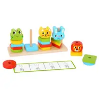 2022 Новая деревянная Montessori игрушка Многофункциональный сортер для изучения детей