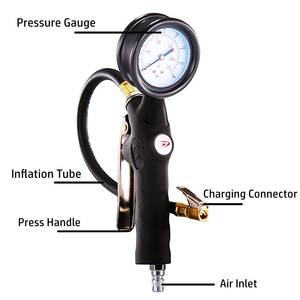Moniteur de pression des pneus analogique Jauge de pression pour voiture et moto Capteur d'alarme de sécurité automobile <span class=keywords><strong>Baromètre</strong></span> haute sensibilité professionnel - Product Image 2