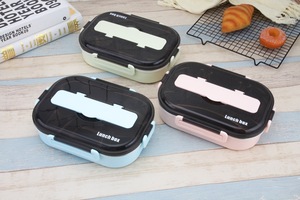 Libre de BPA mantener caliente termo de la caja de almuerzo de acero inoxidable 304 Bento 4 compartimiento de la caja de almuerzo - Product Image 5