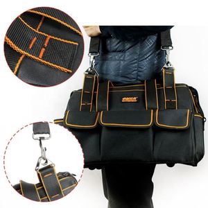 Heavy Duty Durable Portable Reusable Multifunction 14-Inch Black Vintage Tool Bag - Product Image 4