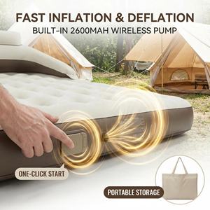 Lit gonflable pliable portable en PVC personnalisé pour la maison, l'intérieur, le <span class=keywords><strong>camping</strong></span> en plein air, avec <span class=keywords><strong>pompe</strong></span> intégrée - Product Image 5