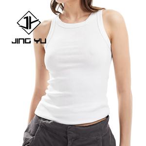 Camiseta Hawaiana para Mujer, Camiseta de Algodón Personalizada, Camiseta sin Mangas Estampada, Camiseta Ajustada - Product Image 1