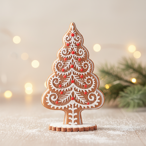 Nouvelle décoration de Noël 2026 : Arbre de Noël, pain d'épices, cadeau de Noël, décoration de Noël - Product Image 1