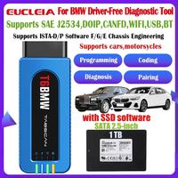 Eucleia TabScan T6BMW, lecteur OBD2 sans pilote, remplacement de l'ICOM A2, WIFI, J2534, DOIP, CANFD, codage, programmation, BMW, MINI, Rolls Royce