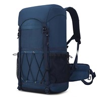 Sac à dos de randonnée imperméable à la mode pour le camping, l'escalade, le ski et le cyclisme avec fermeture à glissière et doublure en polyester