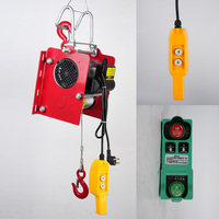 Mini palan électrique de levage du fabricant Capacité de 200kg à 1 tonne Treuil à câble de type allemand 380v/220v avec câble en acier