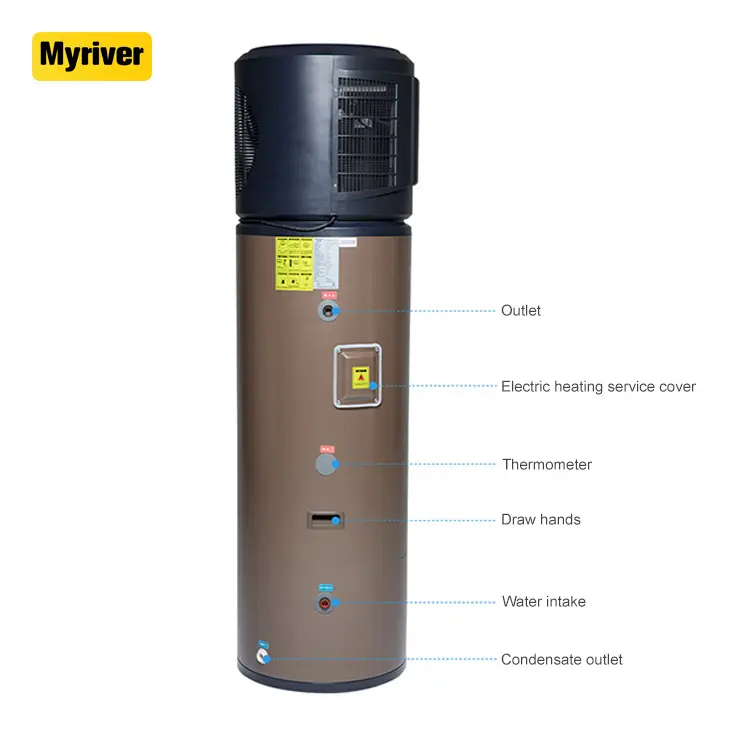 Myriver Multifunction Monoblock 1800W 3000W 150L 300L Hot Water Air Source Heat Pump All In One Trade