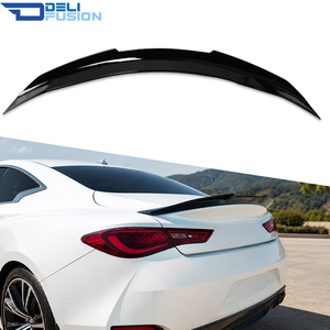 สปอยเลอร์หลังแบบ PSM สีดำเงา ABS สำหรับอินฟินิตี้ Q60 ปี 2013-2022 อุปกรณ์ตกแต่งรถยนต์ - Product Image 1