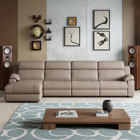 Fauteuils Relax Électriques Multifonctionnels pour Salon, Canapés de Cinéma Fonctionnels en Cuir de Vachette Électriques