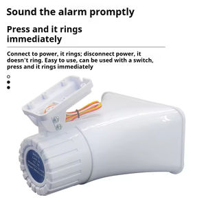 Alarme antivol électronique de type trompette à haut décibel en ABS, résistante à l'eau, pour la protection des biens, directement de l'usine - Product Image 2