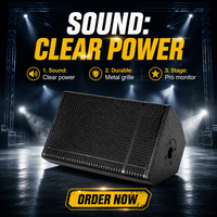En gros MR-08 Enceinte passive 8 pouces 150W 8 Ohm, boîtier en contreplaqué de bouleau, moniteur de scène audio professionnel