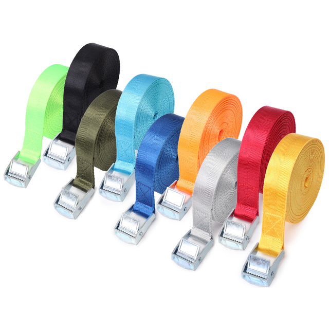 25mm 1inch Cam Buckle Ratchet High Tenacity Nylon/Polyester Webbing Cargo Tie Down Lashing Truck Strap