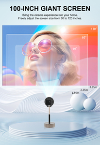 Anxin Proyectores 4K HD con Altavoces Mini <span class=keywords><strong>Proyector</strong></span> Portátil de Estilo Libre 4K Home Theater Beamer Full HD Nativo - Product Image 4