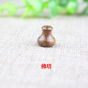 Sandalwood Three Way Buddha Head Pagoda <b>Beads</b> 15mm 18mm 20mm For Bracelet Making - Product Image 3