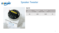 Haut-parleur de compression GMINJOO 8 ohms 50W en métal, unité de tweeter haute fréquence pour l'audio de scène