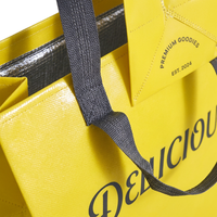 Sacs isothermes personnalisables imprimés, durables, non tissés, recyclables, réutilisables, écologiques, avec poignées longues – Sacs fourre-tout