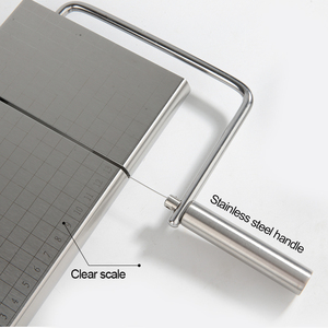 Безопасная в посудомоечной машине металлическая Полутвердая машина для резки сыра из нержавеющей стали с решетками и измерительными решетками - Product Image 4