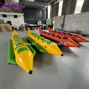 Bateau banane gonflable en vente chaude, bateau banane tractable, bateau banane gonflable pour les sports nautiques - Product Image 4