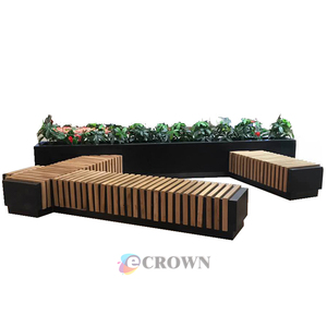 Modern Allotypic Public Bench Park Elegant Seat Bench Leaf Paint Solid Bench Net <strong>Veil</strong> Public OEM - Product Image 6