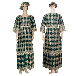 H & D — <span class=keywords><strong>robe</strong></span> africaine traditionnelle pour femmes, <span class=keywords><strong>Bazin</strong></span>, <span class=keywords><strong>Riche</strong></span>, avec broderie et bonnet, Maxi, <span class=keywords><strong>2022</strong></span> - Product Image 5