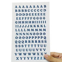 Impression d'autocollants personnalisés, autocollants colorés avec lettres et chiffres anglais, feuilles d'autocollants avec lettres de l'alphabet anglais