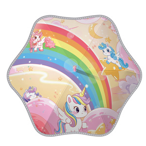 Paraguas Infantil de Doble Capa con Esquinas Redondeadas, Diseño de Robot de Dibujos Animados, para Uso Escolar, Protección Solar y contra la Lluvia - Product Image 5