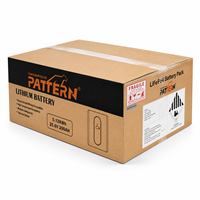 Batterie lithium murale PATTERN 25,6 V 350 Ah 8,96 kWh LiFePO4 pour stockage d'énergie solaire hors réseau pour la maison