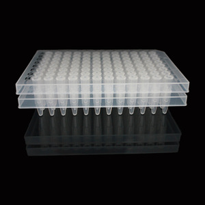 จาน PCR ยี่ห้อ Yongyue แบบ 96 หลุม ความจุ 200 ลิตร แบบขอบครึ่งวงกลม โปร่งใส ก้นแบน สำหรับใช้ในห้องปฏิบัติการ - Product Image 3