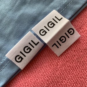 Étiquette en coton biologique pliée à la main pour couverture de livre, étiquette en coton biologique pliée à la main pour chemise - Product Image 1