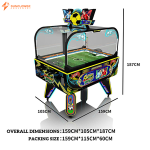 Mesa de Futbolín de 2 Jugadores con Luces Decorativas, Operada con Monedas, Máquina de Juego de Fútbol para Entretenimiento Deportivo en Bares, <span class=keywords><strong>Precio</strong></span> de Fábrica - Product Image 2