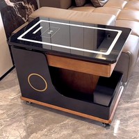 Table de chevet moderne prix d'usine Table d'appoint intelligente avec hauteur réglable mobile rotative pour chambre salon utilisation
