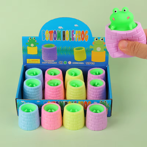 High Quality TPR Sensory Frog Cup Decompression Cute Pet Pinch Music <b>Squeeze</b> Stress Reliever Toys for Kids Boys and Girls - Product Image 6