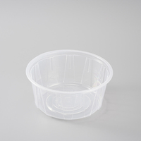 Bol alimentaire rond transparent en PP de 1000 ml, anti-fuite, jetable, en gros, de Shandong, pour la restauration à emporter