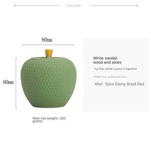 เทียนหอมถั่วเหลืองทำมือในโถเซรามิก กลิ่นหอมตามสั่ง สำหรับเทศกาลอีสเตอร์และวันพ่อ - ของขวัญอโรมาเธอราพี - Product Image 6