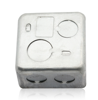 Boîtes de jonction électriques QINKAI QK 3x3 4x4 en acier galvanisé inoxydable pour câbles, prises et interrupteurs, couleur argent, basse tension
