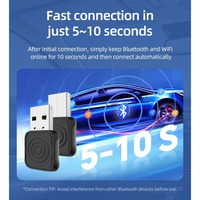 Mini adaptateur sans fil CarPlay Android Auto, dongle Plug & Play, connexion automatique, boîte AI pour voiture, systèmes de voiture intelligents sans fil Android Auto