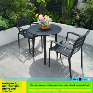 Ensemble de table et chaises de <span class=keywords><strong>bistrot</strong></span> pliantes en plastique pour l'extérieur, meubles de jardin compacts et économiseurs d'espace, ensemble de patio au design minimaliste et moderne - Product Image 6