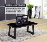 Absolut Verstärkte Stahl-Tischbeine Metall Modern 16 Zoll Trapezförmiger Schwerlast-Tischfuß für Couchtisch und TV-Ständer