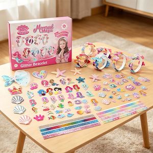 Stylish Girls Hair Accessory Design Kit DIY Headbands <b>Clips</b> Sequin <b>Bow</b> Butterflies Flowers Gift Ready Box Pack - Product Image 1