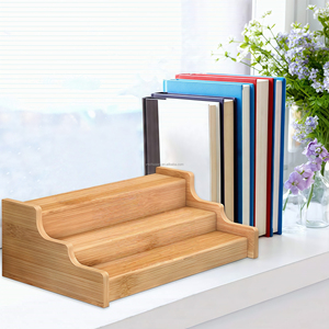 Ripiano per piatti e ciotole porta oggetti da cucina armadio per dispensa Organizer in piedi a tre strati multifunzione in legno - Product Image 2