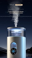 Humidificateur ultrasonique Haoqi, stérilisation, grande capacité, faible bruit, télécommande, éclairage LED, design portable pour la maison et le bureau