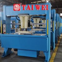 Machine de fabrication de semelles de chaussures TAIWEI de qualité chinoise avec moteur à roulement, tête mobile, presse à découper haute capacité