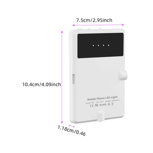 Luz LED para Selfies MAMEN Recargable para Teléfono Móvil, Luz de Video LED OEM de Fábrica, Luz de Fotografía con Clip para Transmisión en Vivo con Smartphone - Product Image 4