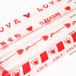 Kertas Pembungkus Bunga Hari Valentine Baru dari Florist Menawarkan Kertas Pembungkus Buket dalam Warna Merah Transparan Tahan Air - Product Image 2