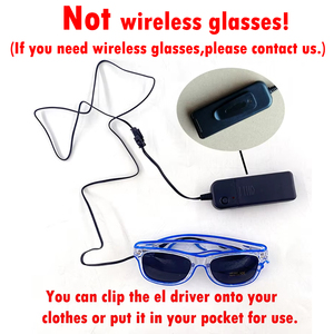 <b>Light</b> Up LED Glasses Glow Sunglasses EL Wire Neon Glasses Glow in The Dark <b>Party</b> Supplies Neon <b>Party</b> Favors for Adults - Product Image 3