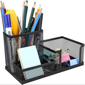Nouveau Porte-Stylo <span class=keywords><strong>3D</strong></span> Mignon et Calendrier 2026, Organisateur de Bureau Carré en Maille Métallique pour Rangement de Crayons, Idéal pour Bureau, Magasin de Livres, Étude - Product Image 5